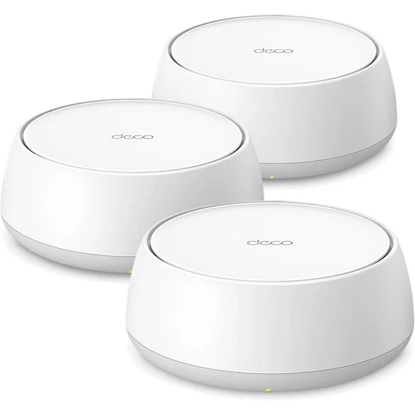 TP-Link Deco BE25 (3-Pack) | Wi-Fi 7 Mesh Sistemi | BE3600 Mbps | Fiber Uyumlu | Çift Bant | AI-Roaming | 2.5 Gbps Port | 200 Cihaz | WPA3 | VPN | Mobil Uygulama ile Kolay Kurulum ürün görseli 1