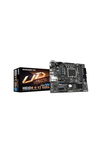 Gigabyte H610M H V2 Ddr4 M2 Pcie Nvme Hdmi Pcie 16X V4.0 1700P Matx Anakart ürün görseli 1