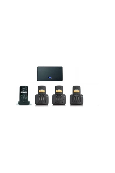 Gigaset AS690 Ip 4 Dahili Dect Telsiz Kablosuz Telefon Santrali ürün görseli 1