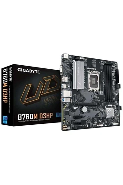 B760M-D3HP DDR5 HDMI DP PCIE 4.0 1700p mATX ürün görseli 1