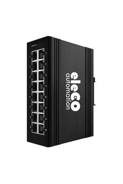 Eleco ELOS-S5-16TX Endüstriyel Ethernet Swıtch 16 Port ürün görseli 1