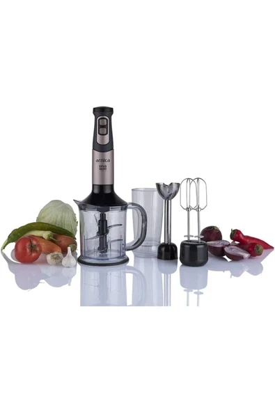 El Blender Seti, 1200 W, Paslanmaz Çelik Bıçak, 1.2 L Hazne, Renkli ürün görseli 1