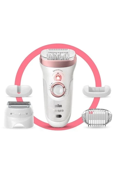Braun Silk-Épil 9 9725 Sensosmart Kablosuz Islak&kuru 5 Ek Parçalı 2'si 1 Arada Epilatör ürün görseli 1