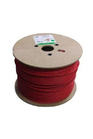 HCS Cat 6 Halogen Free U/utp Lsoh 500M Kablo 23AWG KIRMIZI ürün görseli 1