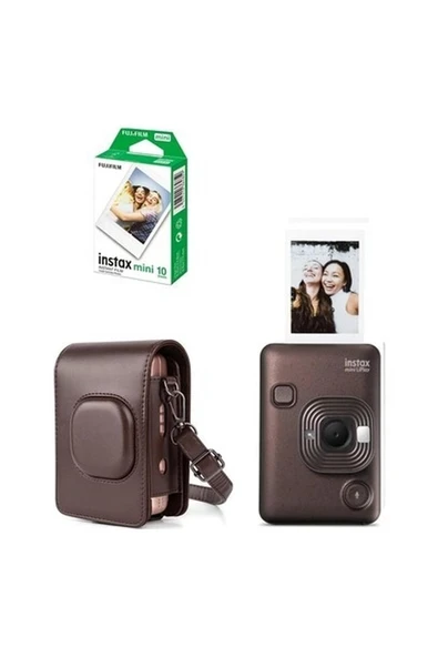 Instax Mini Liplay Hybrid Fotoğraf Makinesi 10'lu Film Liplay Uyumlu Çantalı Set ürün görseli 1