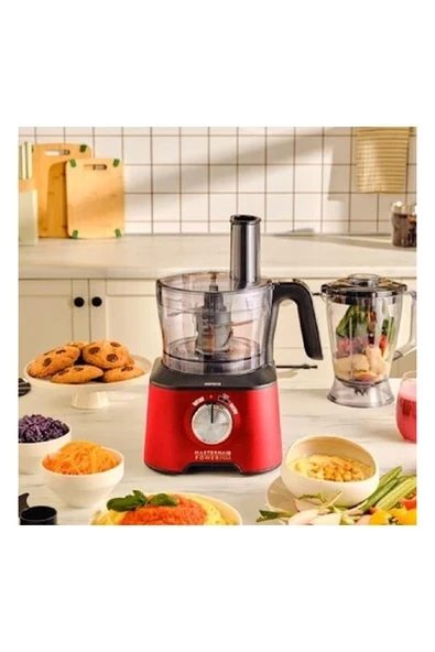 Karaca Mastermaid Power Max 11 In 1 Mutfak Robotu Imperial Red ürün görseli 1