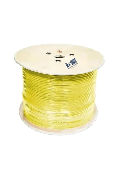 HCS Cat 6 Halogen Free U/utp Lsoh 500M Kablo 23AWG SARI ürün görseli 1