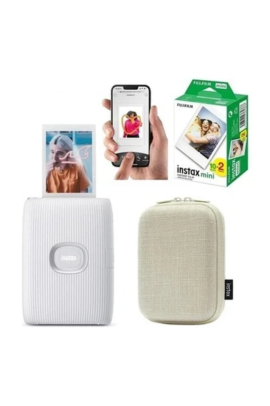 Fujifilm Instax Mini Link 2 Akıllı Telefon Yazıcısı 20'li Film ve Çantalı Seti 1 ürün görseli 1