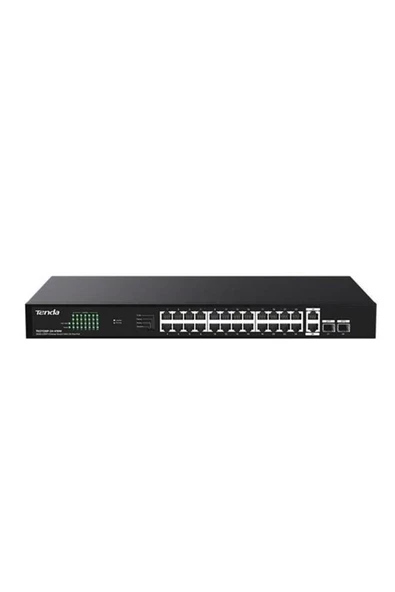 24port TEG1128P-24-410W GIGABIT 2-SFP 410W TAM POE YÖNETİLEMEZ SWITCH ürün görseli 1