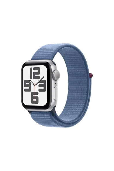 Watch SE GPS 40mm Gümüş Alüminyum Kasa ve Buz Mavisi Spor Loop ürün görseli 1