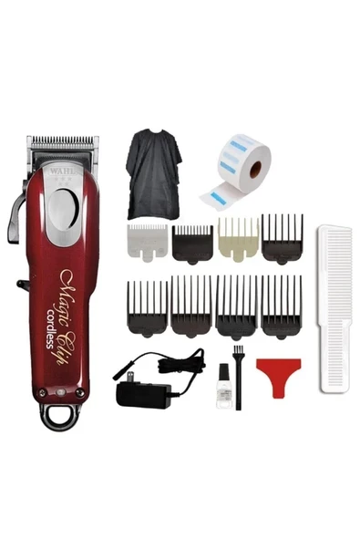 8148 5 Star Magic Clip Cordless Tıraş Makinesi + Berber Önlüğü + Boyun Bandı ürün görseli 1