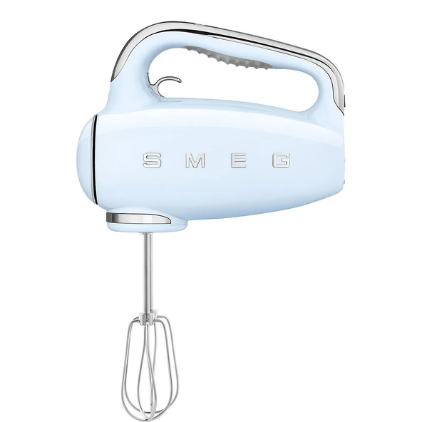 Smeg, HMF01PBEU Elektrikli Mikser, 9 hız seviyeli, turbo fonksiyonu, sorunsuz başlatma sistemi, 4 kamçı, 2 Ganci mikser ve kaplamalı, 250W, Mavi ürün görseli 1