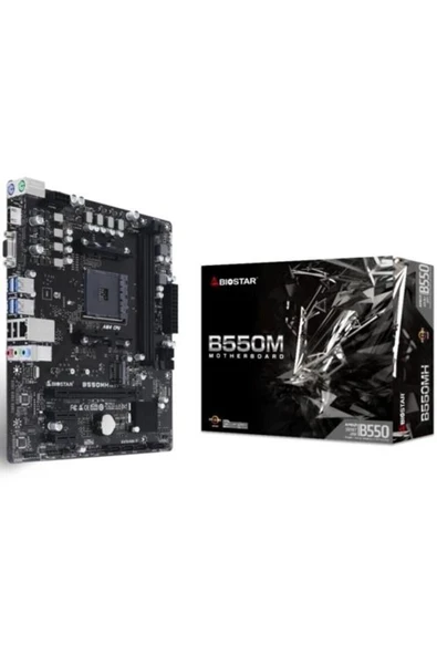Biostar B550MH 4933MHZ Oc S+V+Gl Ddr4 Am4 (mAtx) Anakart ürün görseli 1