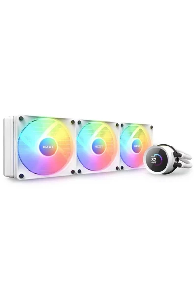 Nzxt Kraken 360 Rgb RL-KR360-W1 360MM Beyaz Işlemci Sıvı Soğutucu ürün görseli 1