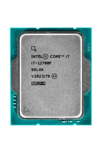 CORE i7 12700F 25MB 12çekirdekli VGA YOK 1700p 65w Kutusuz+Fansız ürün görseli 1
