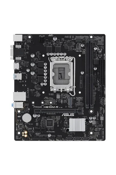 Asus PRIME H610M-R-SI Intel H610 DDR5 5600 LGA1700  DP HDMI VGA M2 USB3.2 mATX  - Beyaz Kutu (PRIME H610M-R-SI) Anakart ürün görseli 1
