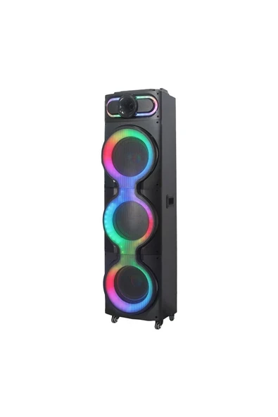 GD-3126 Dijital LED Göstergeli Mikrofonlu Rgb Tws Üçlü 10 Inç Stereo Kablosuz Karaoke Hoparlör ürün görseli 1
