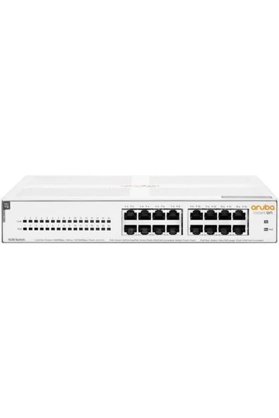 ARUBA 16port Instant On R8R48A GIGABIT 124W 4port POE SWITCH ürün görseli 1
