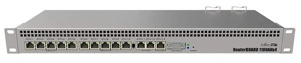 Mikrotik RouterBoard RB1100AHx4 13x Gigabit Ethernet bağlantı noktaları 7,5 Gbit'e kadar yönlendirici maksimum verimi ürün görseli 1