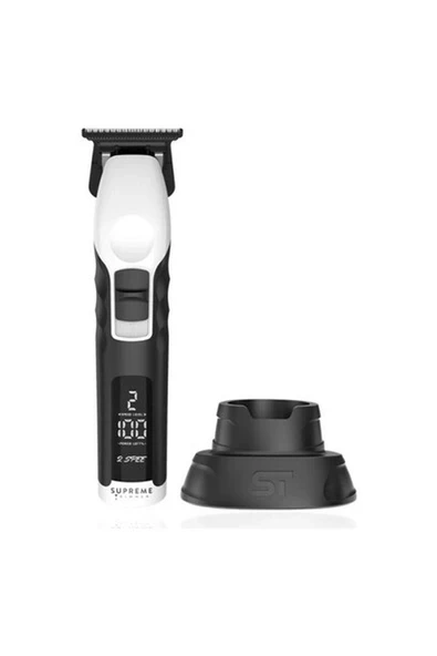 Supreme Trimmer Beyaz 2spee Trimmer | Ultra Sessiz | Çıkarılabilir Bıçaklı | Hafif ve Ergonomik ürün görseli 1
