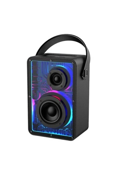 Lenyes S860 Rgb Işıklı Taşınabilir Bluetooth Speaker Hoparlör V5.3 Siyah ürün görseli 1