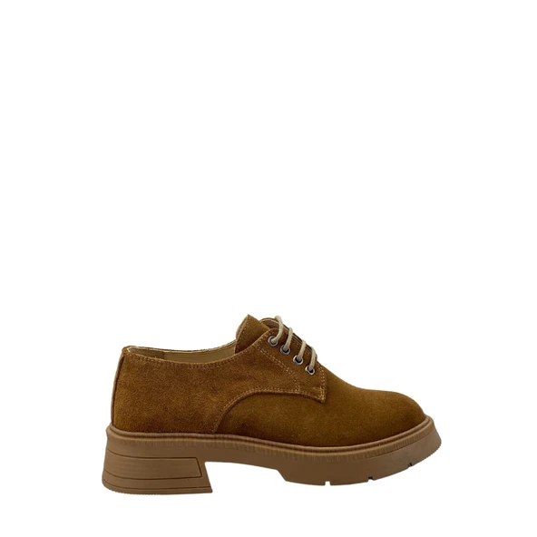 Disparita 257001 Hakiki Süet Loafer Kadın Ayakkabı   TABA SÜET 40 ürün görseli 1