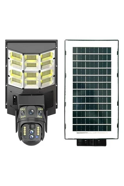 Sokak Lambalı 3 Lensli 4g Solar Kamera ürün görseli 1