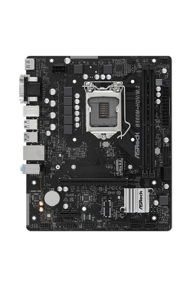 Asrock B560M-HDV/M.2 Intel B560 Soket 1200 Ddr4 4000MHZ (Oc) M.2 Anakart ürün görseli 1