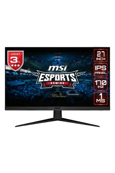 MSI 27" G2712 1920x1080 (FHD) FLAT IPS 170HZ 1MS ADAPTIVE-SYNC  GAMING MONITOR ürün görseli 1