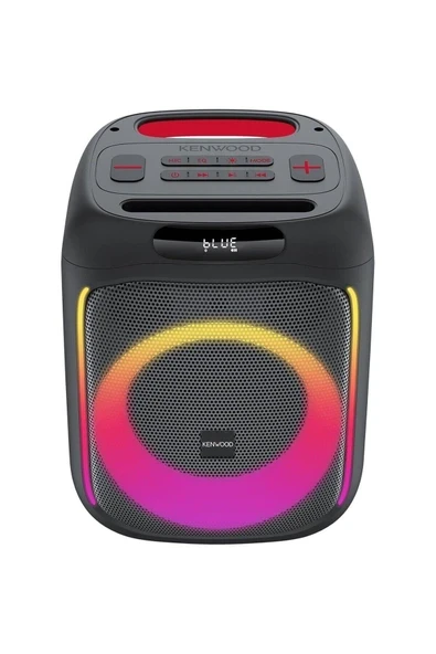 Kenwood Parti Hoparlörü AS-P200BT - Dinamik Işık Gösterisi, 10 Saat Pil Ömrü, Bluetooth, Tws (Kablosuz Stereo), Usb, Sd Kart, Aux Girişi, Mikrofon Girişi, Siyah ürün görseli 1