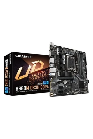 Gigabyte B660M DS3H Ddr4 Intel B660 5333MHZ (Oc) Ddr4 Soket 1700 Matx Anakart ürün görseli 1