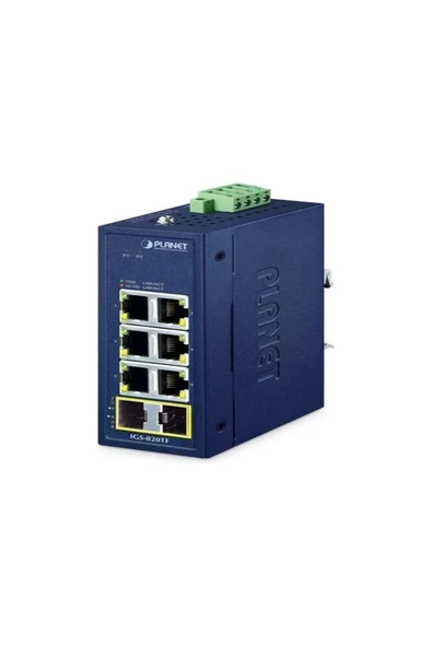 Compact Industrial 6-port 10/100/1000t + 2-port 100/1000x Sfp Ethernet Switch Tdrtr ürün görseli 1