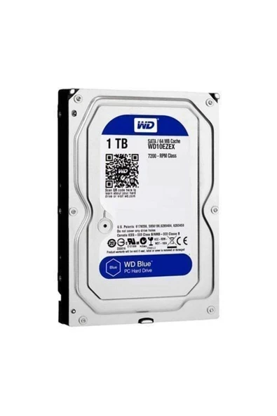 WD10EZEX 1tb Blue Sata 3.0 7200RPM 64MB 3.5'' Dahili Disk ürün görseli 1