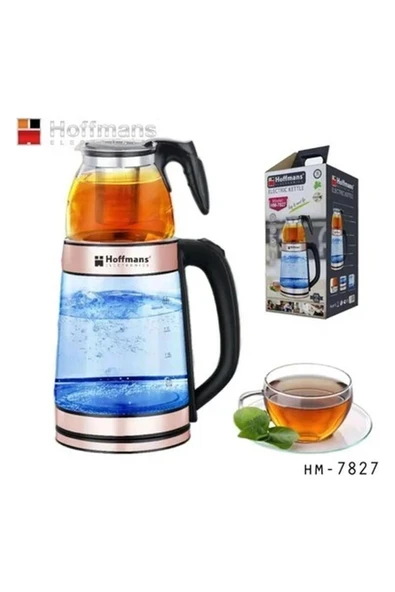 Gri Çok Fonksiyonlu Elektrikli Çaycı ve Kettle, Pratik ve Şık Tasarım ürün görseli 1
