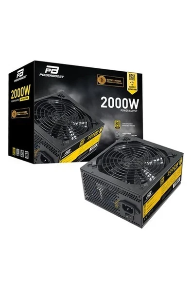 Power Boost Powerboost BST-ATX2000 2000W 14CM Siyah Fan, Mining  Atx Power Supply (Retail) ürün görseli 1