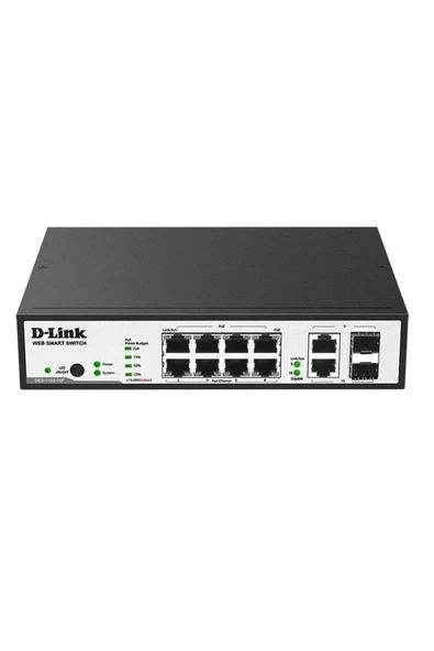 DES-1100-10P 10 PORT 8POE 2SFP SWITCH ürün görseli 1