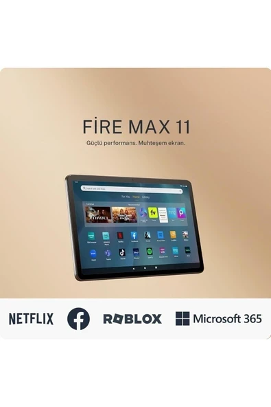 Fire Max 11 Tablet 64 Gb Siyah , 11\" Inç Ekran , Octa-core Işlemcili Siyah ürün görseli 1