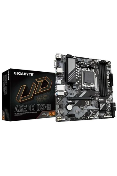 Gıgabyte A620M DS3H 6400 Mhz (O.C) DDR5 Soket Am5 mAtx Anakart ürün görseli 1