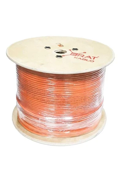 DMP1ER2552IHBUU325 Cat6 U/UTP 23AWG 250 MHz HFFR 500 Metre Full Bakır Cat6 Kablo Turuncu ürün görseli 1