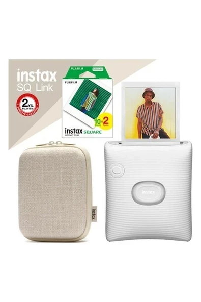 Instax Sq Link Beyaz Ex D Akıllı Telefon Yazıcısı ve Hediye Seti 4 ürün görseli 1