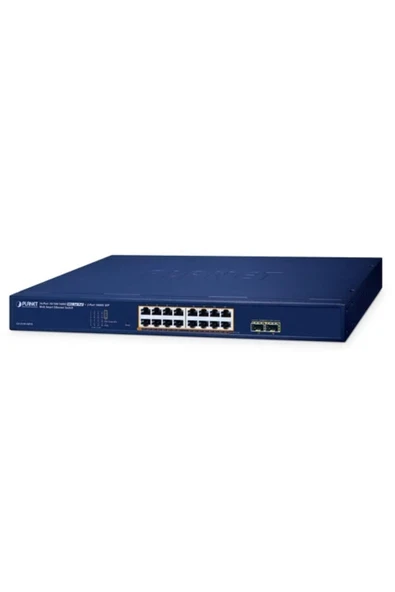 Layer 2 Web Smart Ethernet Switch 16-Port 10/100/1000T IEEE802.3af/at PoE+ port (Port başı ürün görseli 1