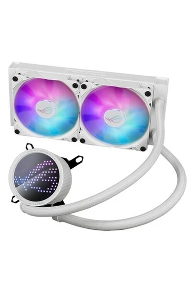 Asus ROG RYUO III 240 ARGB ANIME MATRIX LED EKRAN ADRESLENEBİLİR RGB FAN ROG ARGB CPU SOĞUTUCUSU BEYAZ ürün görseli 1