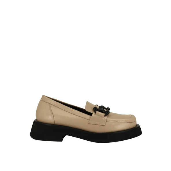Albini 2610953 Hakiki Deri Kadın Loafer Ayakkabı  BEJ 38 ürün görseli 1