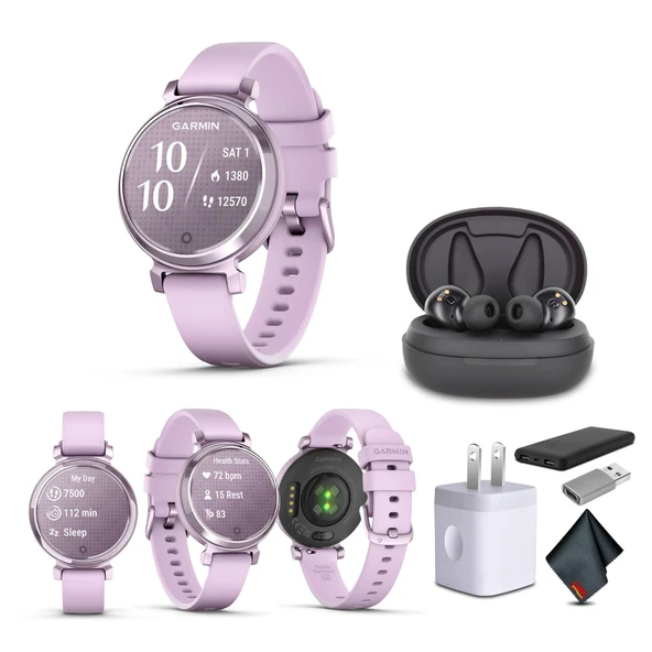 Garmin Lily 2 Küçük ve Şık Smartwatch Up to 5 Days Battery Life Hidden Display Desenli Lens Metalik Lilac (010-02839-01) Fitness Smart Watch Sche for Women ürün görseli 1