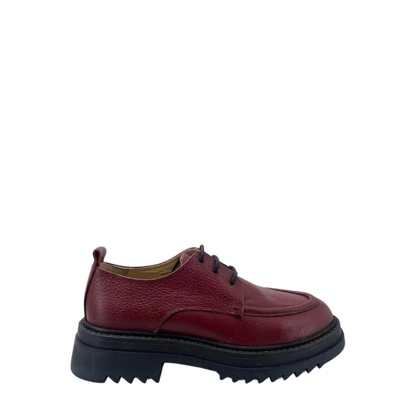Disparita 257004 Hakiki Deri Kadın Loafer  Ayakkabı   BORDO 38 ürün görseli 1