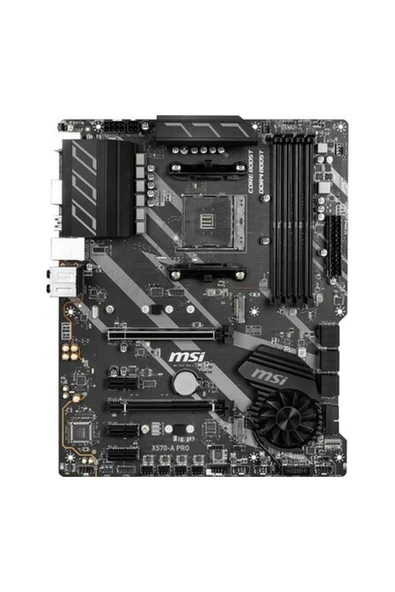 MSI X570-A PRO AM4 DDR4 4400 mhz (Oc) 2 x M.2 USB 3.2 HDMI ATX Anakart ürün görseli 1