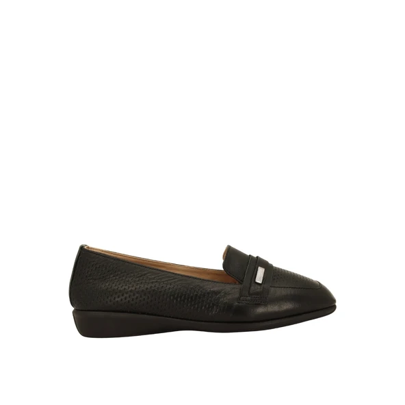 Albini 26144560 Hakiki Deri Kadın Babet  SİYAH 38 ürün görseli 1