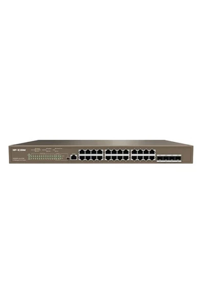 Ip-Com G5328P-24-410W Managed,l3, 24GE RJ45 Ports Poe,4ge Sfp Ports,poepwr BUD.370W Rack Mountable ürün görseli 1