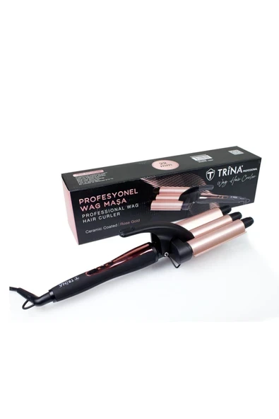 Renkli 22mm Maşa, Rose Gold, Şık ve Kullanışlı Saç Şekillendirme Aleti ürün görseli 1