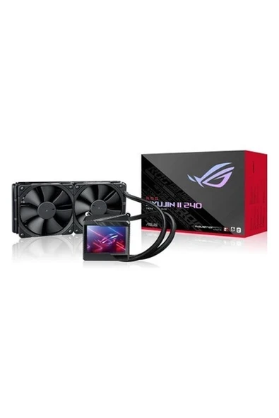 Asus Rog Ryujın 240 OLED Aura Sync Rgb 2x Noctua Ippc 2 Pwm 120MM Fan Sıvı Cpu Soğutucusu ürün görseli 1
